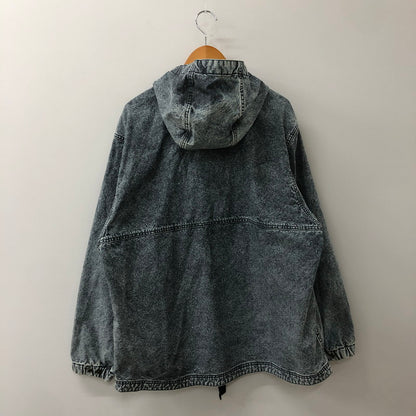 【中古品】【メンズ】 WOOLRICH ウールリッチ CORDURA DUCK ANORAK WJOU0158 コーデュラ ダック アノラック ライトアウター ジャケット 144-250720-kk-13-tei サイズ：L カラー：ケミカルウォッシュ インディゴブラック 万代Net店