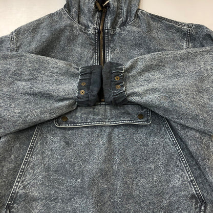 【中古品】【メンズ】 WOOLRICH ウールリッチ CORDURA DUCK ANORAK WJOU0158 コーデュラ ダック アノラック ライトアウター ジャケット 144-250720-kk-13-tei サイズ：L カラー：ケミカルウォッシュ インディゴブラック 万代Net店