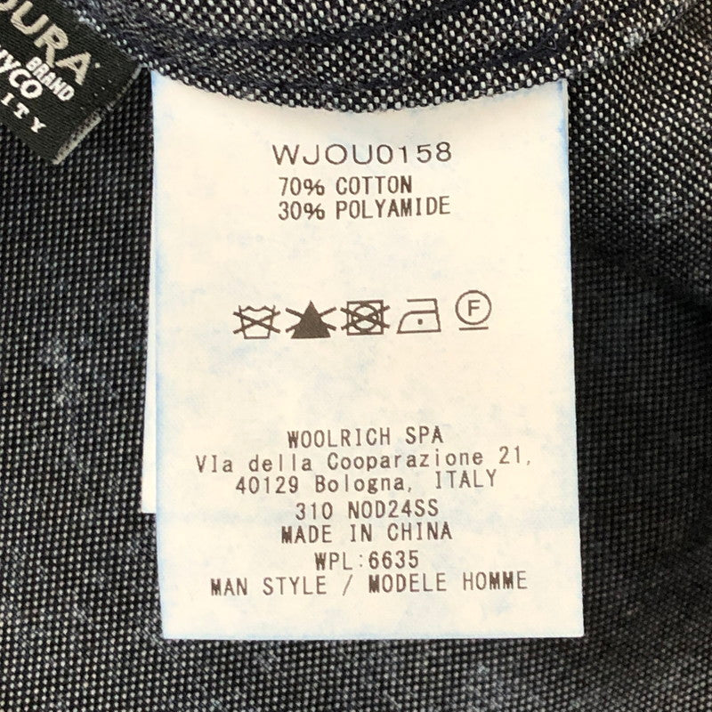 【中古品】【メンズ】 WOOLRICH ウールリッチ CORDURA DUCK ANORAK WJOU0158 コーデュラ ダック アノラック ライトアウター ジャケット 144-250720-kk-13-tei サイズ：L カラー：ケミカルウォッシュ インディゴブラック 万代Net店