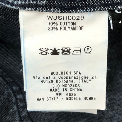 【中古品】【メンズ】 WOOLRICH ウールリッチ ROPE DYED CARPENTER SHORTS WJSH0029 ロープ ダイ カーペンター ショーツ ボトムス ショートパンツ ハーフパンツ 155-250726-yo-23-tei サイズ：M カラー：ブラック 万代Net店