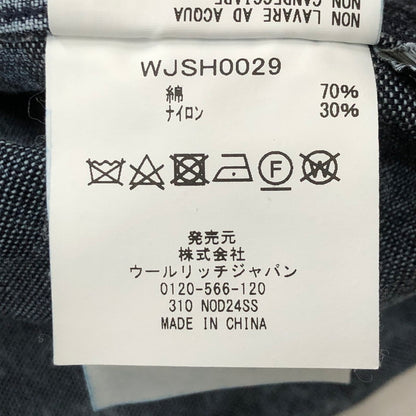 【中古品】【メンズ】 WOOLRICH ウールリッチ ROPE DYED CARPENTER SHORTS WJSH0029 ロープ ダイ カーペンター ショーツ ボトムス ショートパンツ ハーフパンツ 155-250726-yo-23-tei サイズ：M カラー：ブラック 万代Net店