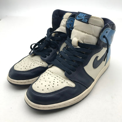 【中古品】【メンズ】 NIKE ナイキ 555088-140 AIR JORDAN 1 RETRO HIGH OG "OBSIDIAN UNIVERSITY BLUE エアジョーダン1 レトロ ハイカット スニーカー 靴 160-260515-ky-05-teih サイズ：28cm カラー：ブルー 万代Net店