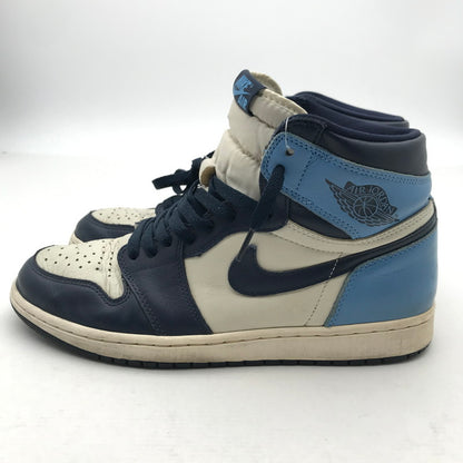 【中古品】【メンズ】 NIKE ナイキ 555088-140 AIR JORDAN 1 RETRO HIGH OG "OBSIDIAN UNIVERSITY BLUE エアジョーダン1 レトロ ハイカット スニーカー 靴 160-260515-ky-05-teih サイズ：28cm カラー：ブルー 万代Net店