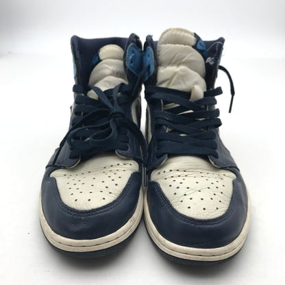 【中古品】【メンズ】 NIKE ナイキ 555088-140 AIR JORDAN 1 RETRO HIGH OG "OBSIDIAN UNIVERSITY BLUE エアジョーダン1 レトロ ハイカット スニーカー 靴 160-260515-ky-05-teih サイズ：28cm カラー：ブルー 万代Net店