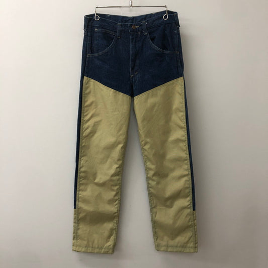 【中古品】【メンズ】 POINTER ポインター SCOVILL ZIP DOCKING DENIM PANTS スコヴィル ジップ ドッキング デニム パンツ ボトムス 156-250726-yo-16-tei サイズ：表記無し カラー：インディゴ/ベージュ 万代Net店