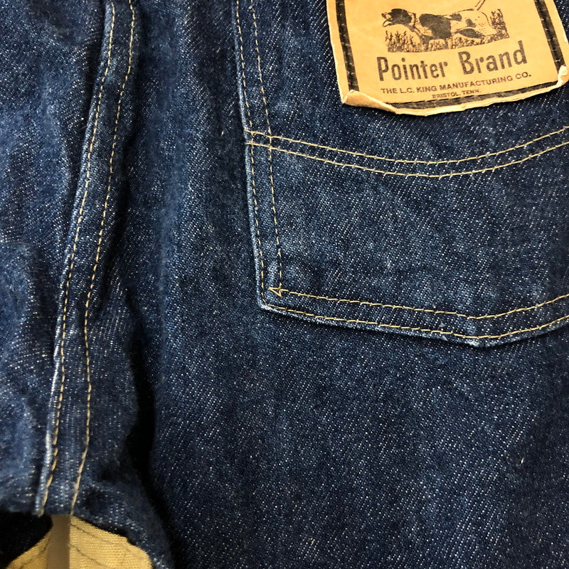 【中古品】【メンズ】 POINTER ポインター SCOVILL ZIP DOCKING DENIM PANTS スコヴィル ジップ ドッキング デニム パンツ ボトムス 156-250726-yo-16-tei サイズ：表記無し カラー：インディゴ/ベージュ 万代Net店