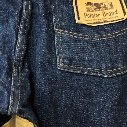 【中古品】【メンズ】 POINTER ポインター SCOVILL ZIP DOCKING DENIM PANTS スコヴィル ジップ ドッキング デニム パンツ ボトムス 156-250726-yo-16-tei サイズ：表記無し カラー：インディゴ/ベージュ 万代Net店