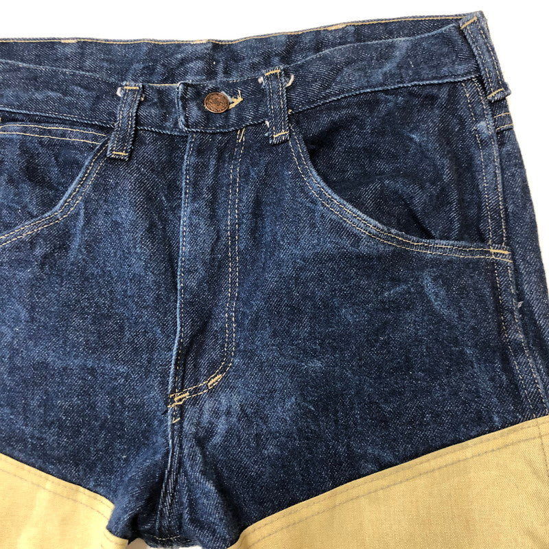 【中古品】【メンズ】 POINTER ポインター SCOVILL ZIP DOCKING DENIM PANTS スコヴィル ジップ ドッキング デニム パンツ ボトムス 156-250726-yo-16-tei サイズ：表記無し カラー：インディゴ/ベージュ 万代Net店
