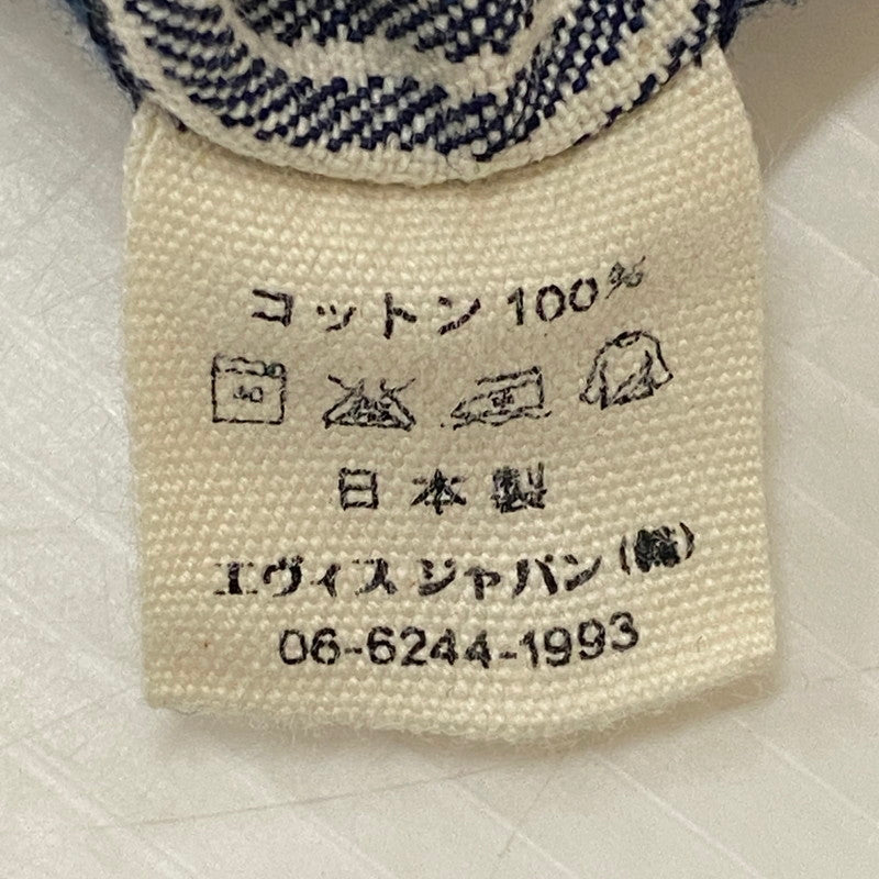 【中古品】【メンズ】 EVISU エヴィス × RING 別注 コラボ HICKORY FULL ZIP HOODIE ヒッコリー フルジップ フーディー トップス パーカー 145-250723-KS-17-tei カラー：ネイビー 万代Net店