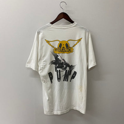 【現状渡し品】【メンズ】 UNKNOWN 80's AEROSMITH S/S PUMP TOUR TEE VINTAGE 80年代 エアロスミス ショートスリーブ パンプ ツアー Tシャツ 半袖 トップス ヴィンテージ 145-250723-KS-18-tei カラー：ホワイト 万代Net店
