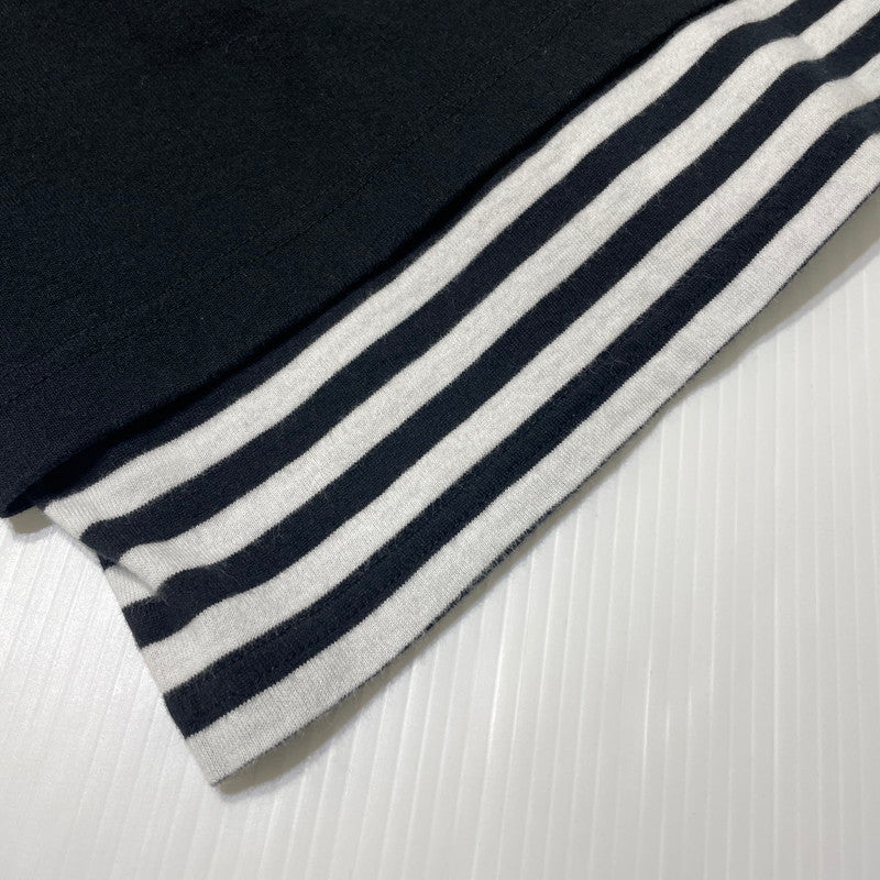 【中古品】【メンズ】 UNIFOAM EXEPERIMENT ユニフォーム エクスペリメント L/S BORDER LAYERED TEE UE-180067 ロングスリーブ ボーダー レイヤード Tシャツ 長袖 トップス 142-260723-sa-04-tei サイズ：2 カラー：ブラック 万代Net店