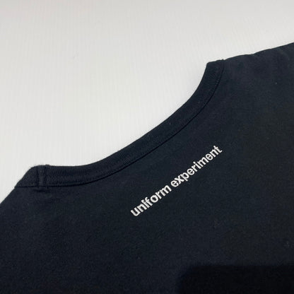 【中古品】【メンズ】 UNIFOAM EXEPERIMENT ユニフォーム エクスペリメント L/S BORDER LAYERED TEE UE-180067 ロングスリーブ ボーダー レイヤード Tシャツ 長袖 トップス 142-260723-sa-04-tei サイズ：2 カラー：ブラック 万代Net店