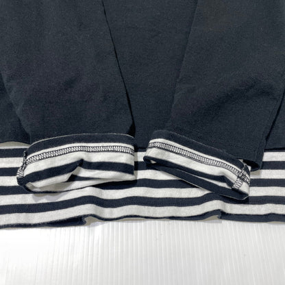 【中古品】【メンズ】 UNIFOAM EXEPERIMENT ユニフォーム エクスペリメント L/S BORDER LAYERED TEE UE-180067 ロングスリーブ ボーダー レイヤード Tシャツ 長袖 トップス 142-260723-sa-04-tei サイズ：2 カラー：ブラック 万代Net店