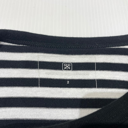 【中古品】【メンズ】 UNIFOAM EXEPERIMENT ユニフォーム エクスペリメント L/S BORDER LAYERED TEE UE-180067 ロングスリーブ ボーダー レイヤード Tシャツ 長袖 トップス 142-260723-sa-04-tei サイズ：2 カラー：ブラック 万代Net店