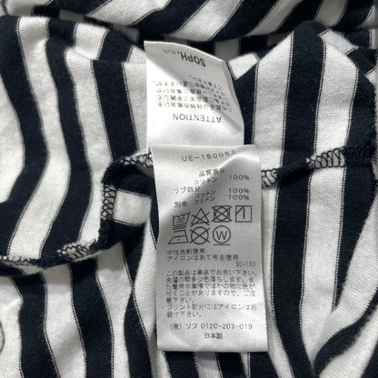 【中古品】【メンズ】 UNIFOAM EXEPERIMENT ユニフォーム エクスペリメント L/S BORDER LAYERED TEE UE-180067 ロングスリーブ ボーダー レイヤード Tシャツ 長袖 トップス 142-260723-sa-04-tei サイズ：2 カラー：ブラック 万代Net店