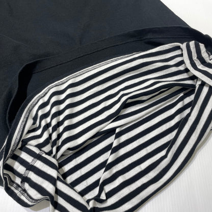 【中古品】【メンズ】 UNIFOAM EXEPERIMENT ユニフォーム エクスペリメント L/S BORDER LAYERED TEE UE-180067 ロングスリーブ ボーダー レイヤード Tシャツ 長袖 トップス 142-260723-sa-04-tei サイズ：2 カラー：ブラック 万代Net店