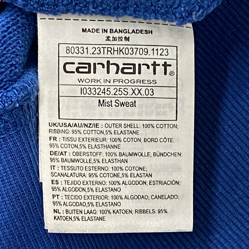 【中古品】【メンズ】 Carhartt WIP カーハート ワークインプログレス MIST SWEAT IO33245 ミスト スウェットシャツ トップス トレーナー 145-250723-KS-21-tei カラー：ブルー 万代Net店