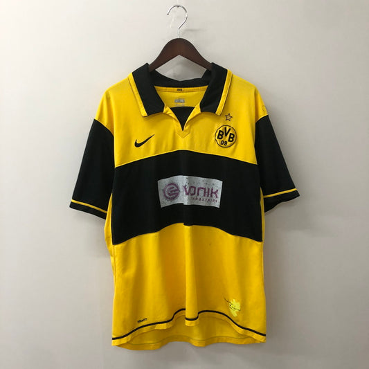 【中古品】【メンズ】 NIKE ナイキ 07-08 BORUSSIA DORTMUND GAME SHIRT ボルシア ドルトムント ゲームシャツ レプリカユニフォーム 148-250726-yo-11-tei サイズ：XL カラー：イエロ－ 万代Net店