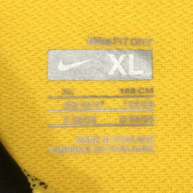 【中古品】【メンズ】 NIKE ナイキ 07-08 BORUSSIA DORTMUND GAME SHIRT ボルシア ドルトムント ゲームシャツ レプリカユニフォーム 148-250726-yo-11-tei サイズ：XL カラー：イエロ－ 万代Net店