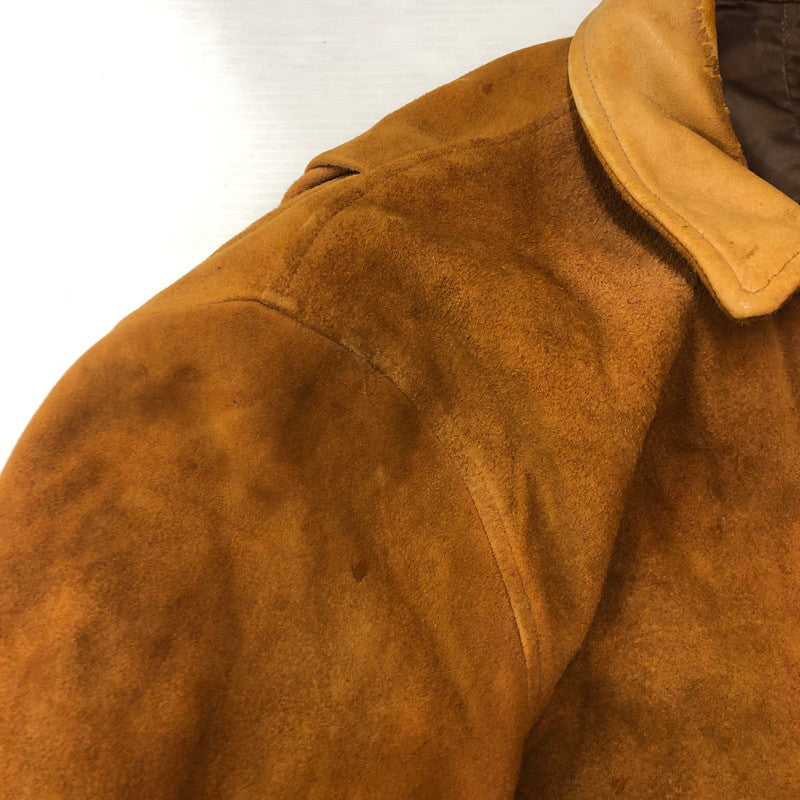 【現状渡し品】【メンズ】 UNKOWN 50～70's SUEDE LAMB LEATHER JACKET VINTAGE 50~70年代 スエード ラム レザー ジャケット アウタ－ ヴィンテージ 145-250726-yo-06-tei サイズ：表記無し カラー：キャメル 万代Net店