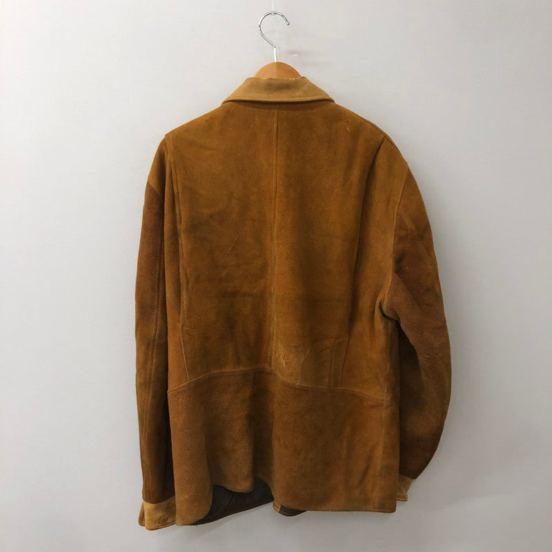 【現状渡し品】【メンズ】 UNKOWN 50～70's SUEDE LAMB LEATHER JACKET VINTAGE 50~70年代 スエード ラム レザー ジャケット アウタ－ ヴィンテージ 145-250726-yo-06-tei サイズ：表記無し カラー：キャメル 万代Net店