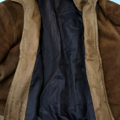 【現状渡し品】【メンズ】 UNKOWN 50～70's SUEDE LAMB LEATHER JACKET VINTAGE 50~70年代 スエード ラム レザー ジャケット アウタ－ ヴィンテージ 145-250726-yo-06-tei サイズ：表記無し カラー：キャメル 万代Net店