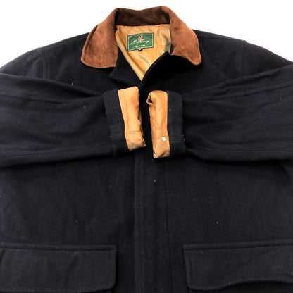 【中古品】【メンズ】 O.HENRY オーヘンリー SUEDE COAT OLW-42009 襟スウェード コート アウタ－ 145-250726-yo-05-tei サイズ：L カラー：ネイビー 万代Net店