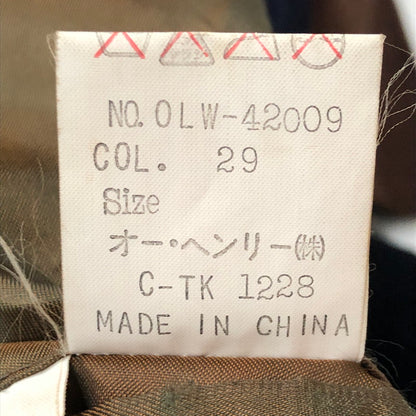 【中古品】【メンズ】 O.HENRY オーヘンリー SUEDE COAT OLW-42009 襟スウェード コート アウタ－ 145-250726-yo-05-tei サイズ：L カラー：ネイビー 万代Net店