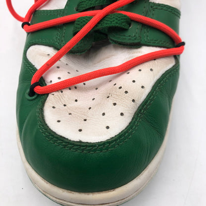 【中古品】【メンズ】 NIKE ナイキ × OFF-WHITE オフホワイト 別注 コラボ 19AW DUNK LOW LTHR CT0856-100 ダンク ロー エルティエイチアール スニーカー 靴 160-250727-KS-02-tei カラー：WHITE/PINE GREEN 万代Net店