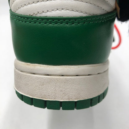 【中古品】【メンズ】 NIKE ナイキ × OFF-WHITE オフホワイト 別注 コラボ 19AW DUNK LOW LTHR CT0856-100 ダンク ロー エルティエイチアール スニーカー 靴 160-250727-KS-02-tei カラー：WHITE/PINE GREEN 万代Net店