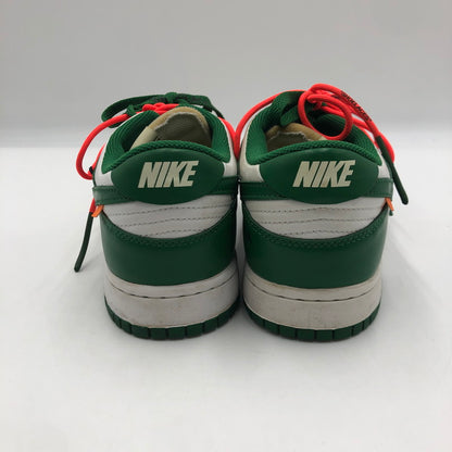【中古品】【メンズ】 NIKE ナイキ × OFF-WHITE オフホワイト 別注 コラボ 19AW DUNK LOW LTHR CT0856-100 ダンク ロー エルティエイチアール スニーカー 靴 160-250727-KS-02-tei カラー：WHITE/PINE GREEN 万代Net店