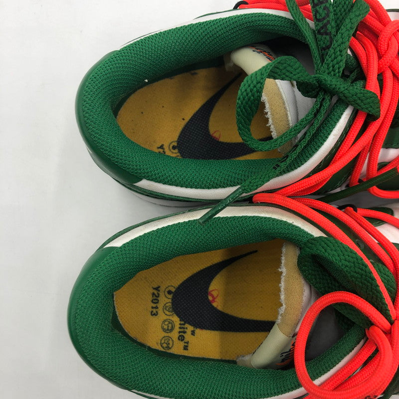 【中古品】【メンズ】 NIKE ナイキ × OFF-WHITE オフホワイト 別注 コラボ 19AW DUNK LOW LTHR CT0856-100 ダンク ロー エルティエイチアール スニーカー 靴 160-250727-KS-02-tei カラー：WHITE/PINE GREEN 万代Net店