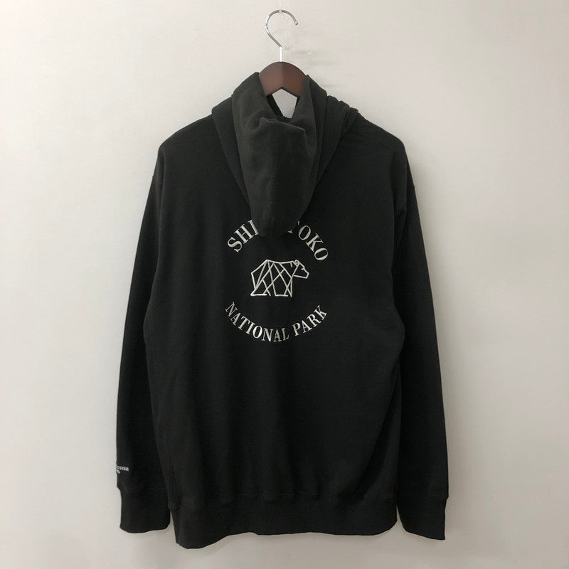 【中古品】【メンズ】 THE NORTH FACE ザ・ノースフェイス SHIRETOKO NATURE FOUNDATION KOMNUPURI HOODIE NT62438R 知床財団 コムヌプリ フーディ 長袖 トップス プルオーバー パーカー 144-250729-yo-14-tei サイズ：XL カラー：ブラック 万代Net店