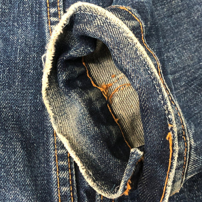【現状渡し品】【メンズ】 Levi's リーバイス 70's DENIM TRACKER JACKET 70505 VINTAGE 70年代 デニム トラッカー ジャケット ライトアウター ヴィンテージ ボタン裏刻印524 不均等V 145-250726-yo-31-tei サイズ：表記無し カラー：インディゴ 万代Net店