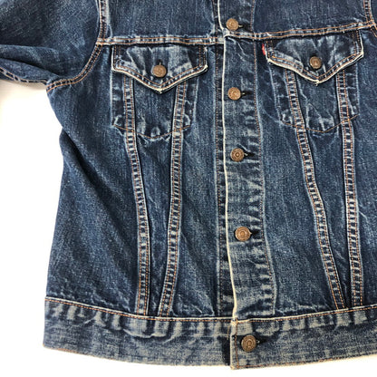 【現状渡し品】【メンズ】 Levi's リーバイス 70's DENIM TRACKER JACKET 70505 VINTAGE 70年代 デニム トラッカー ジャケット ライトアウター ヴィンテージ ボタン裏刻印524 不均等V 145-250726-yo-31-tei サイズ：表記無し カラー：インディゴ 万代Net店