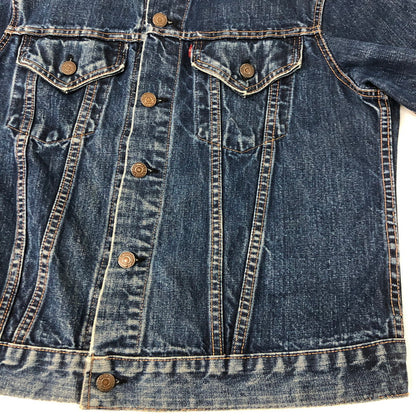 【現状渡し品】【メンズ】 Levi's リーバイス 70's DENIM TRACKER JACKET 70505 VINTAGE 70年代 デニム トラッカー ジャケット ライトアウター ヴィンテージ ボタン裏刻印524 不均等V 145-250726-yo-31-tei サイズ：表記無し カラー：インディゴ 万代Net店
