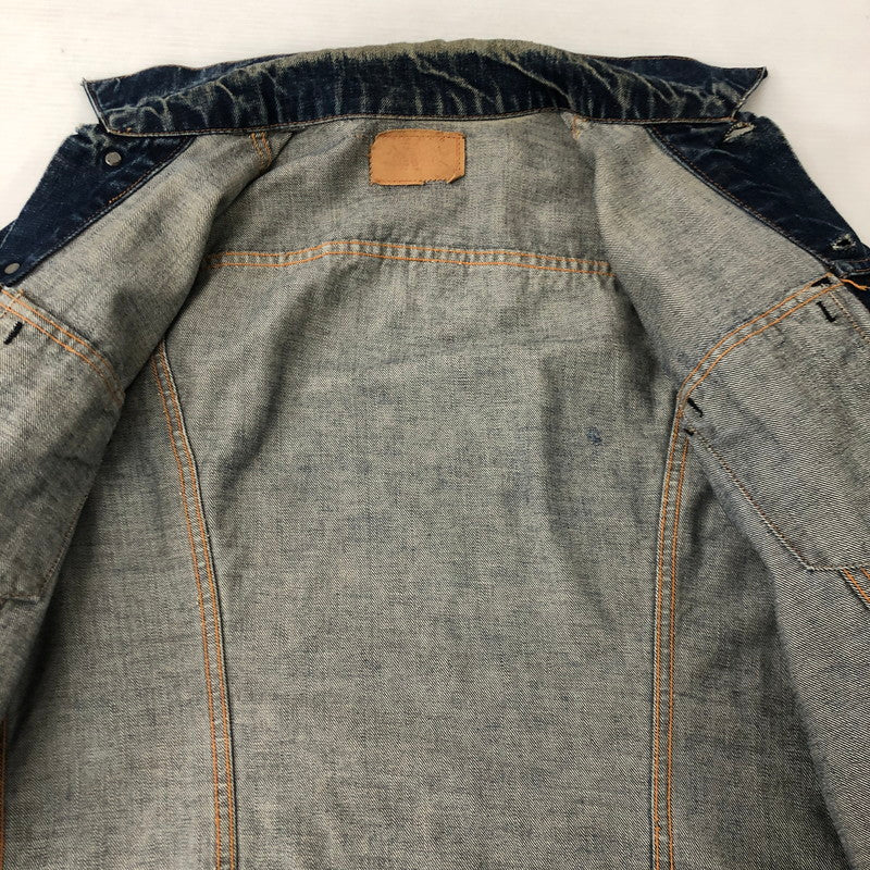 【現状渡し品】【メンズ】 Levi's リーバイス 70's DENIM TRACKER JACKET 70505 VINTAGE 70年代 デニム トラッカー ジャケット ライトアウター ヴィンテージ ボタン裏刻印524 不均等V 145-250726-yo-31-tei サイズ：表記無し カラー：インディゴ 万代Net店