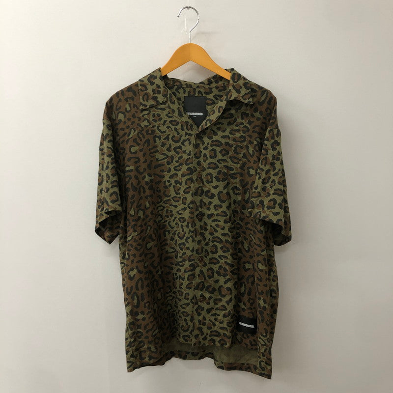 【中古品】【メンズ】 20SS ALOHA.LEOPARD S/S SHIRT 201TSNH-SHM05 アロハ レオパード ショートスリーブ シャツ 半袖 トップス 142-250729-yo-11-fuzh サイズ：L カラー：カーキ 万代Net店