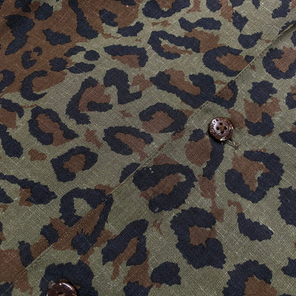 【中古品】【メンズ】 20SS ALOHA.LEOPARD S/S SHIRT 201TSNH-SHM05 アロハ レオパード ショートスリーブ シャツ 半袖 トップス 142-250729-yo-11-fuzh サイズ：L カラー：カーキ 万代Net店