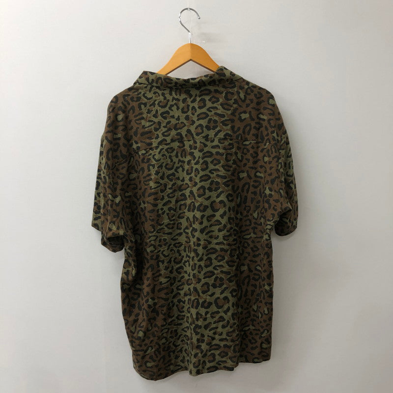【中古品】【メンズ】 20SS ALOHA.LEOPARD S/S SHIRT 201TSNH-SHM05 アロハ レオパード ショートスリーブ シャツ 半袖 トップス 142-250729-yo-11-fuzh サイズ：L カラー：カーキ 万代Net店