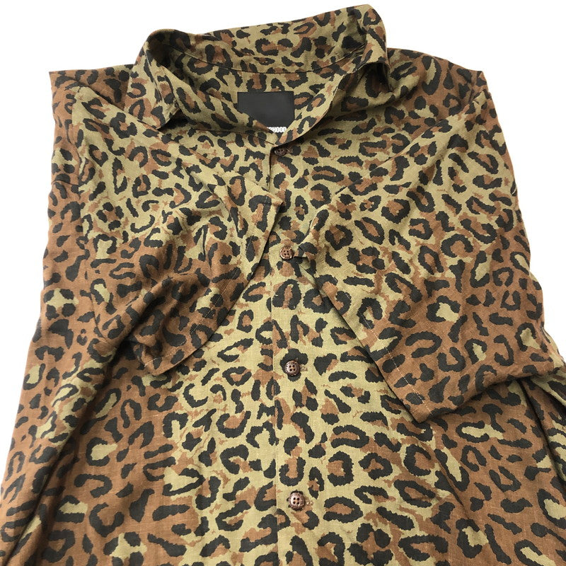 【中古品】【メンズ】 20SS ALOHA.LEOPARD S/S SHIRT 201TSNH-SHM05 アロハ レオパード ショートスリーブ シャツ 半袖 トップス 142-250729-yo-11-fuzh サイズ：L カラー：カーキ 万代Net店