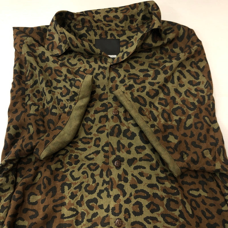 【中古品】【メンズ】 20SS ALOHA.LEOPARD S/S SHIRT 201TSNH-SHM05 アロハ レオパード ショートスリーブ シャツ 半袖 トップス 142-250729-yo-11-fuzh サイズ：L カラー：カーキ 万代Net店