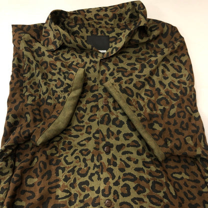 【中古品】【メンズ】 20SS ALOHA.LEOPARD S/S SHIRT 201TSNH-SHM05 アロハ レオパード ショートスリーブ シャツ 半袖 トップス 142-250729-yo-11-fuzh サイズ：L カラー：カーキ 万代Net店