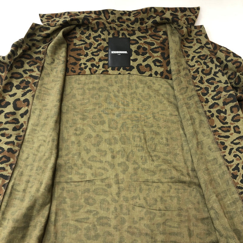 【中古品】【メンズ】 20SS ALOHA.LEOPARD S/S SHIRT 201TSNH-SHM05 アロハ レオパード ショートスリーブ シャツ 半袖 トップス 142-250729-yo-11-fuzh サイズ：L カラー：カーキ 万代Net店