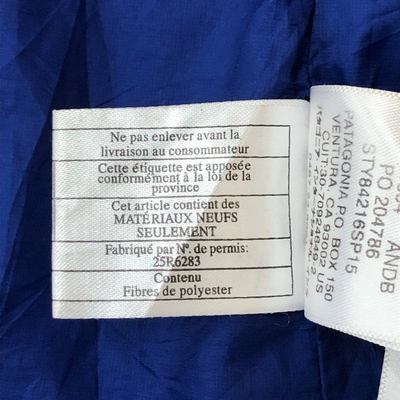 【現状渡し品】【レディース】 patagonia パタゴニア 15SS NANO PUFF JACKET 84216SP15 ナノパフ ジャケット ライトアウター 168-250804-ts-07-tei サイズ：XS カラー：ブルー 万代Net店