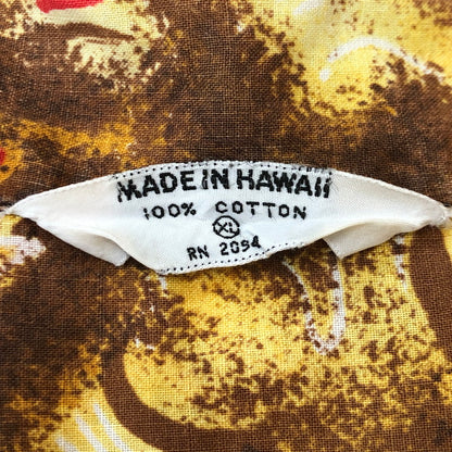 【中古品】【メンズ】 UNKNOWN 50~60's S/S OPEN COLLAR SHIRT MADE IN HAWAII VINTAGE 50~60年代 ショートスリーブ オープンカラー シャツ 半袖 トップス ヴィンテージ 145-250729-yo-22-tei サイズ：XL カラー：ブラウン 万代Net店