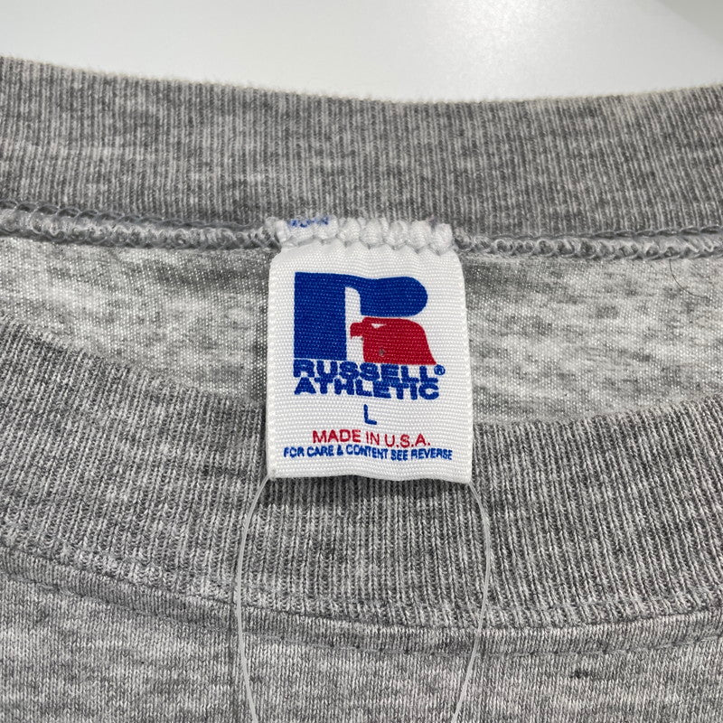 【中古品】【メンズ】 RUSSELL ATHLETIC 80’S USA製 NHLニューヨーク・レンジャーズ Tシャツ ヴィンテージ 古着 145-260818-nm-69-tei サイズ：L カラー：グレー 万代Net店