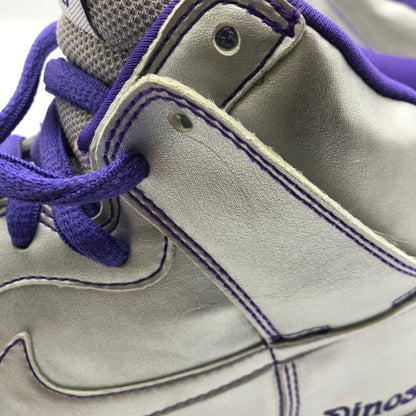 【中古品】【メンズ】 NIKE SB ナイキ スケートボーディング × Dinosaur Jr ダイナソー ジュニア 別注 コラボ DUNK HIGH PREMIUM 313171-003 ダンクハイ プレミアム スニーカー 靴 160-250727-KS-01-tei カラー：METALLIC SILVER/METALLIC SILVER 万代Net店