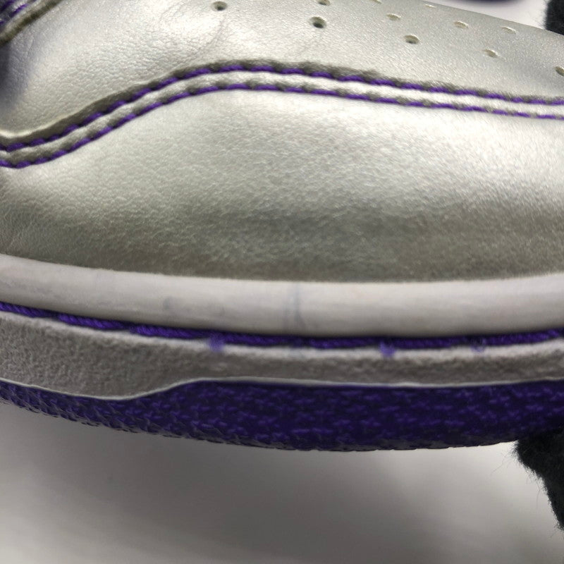 【中古品】【メンズ】 NIKE SB ナイキ スケートボーディング × Dinosaur Jr ダイナソー ジュニア 別注 コラボ DUNK HIGH PREMIUM 313171-003 ダンクハイ プレミアム スニーカー 靴 160-250727-KS-01-tei カラー：METALLIC SILVER/METALLIC SILVER 万代Net店