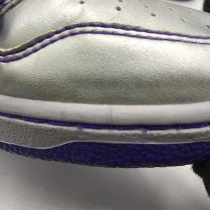 【中古品】【メンズ】 NIKE SB ナイキ スケートボーディング × Dinosaur Jr ダイナソー ジュニア 別注 コラボ DUNK HIGH PREMIUM 313171-003 ダンクハイ プレミアム スニーカー 靴 160-250727-KS-01-tei カラー：METALLIC SILVER/METALLIC SILVER 万代Net店